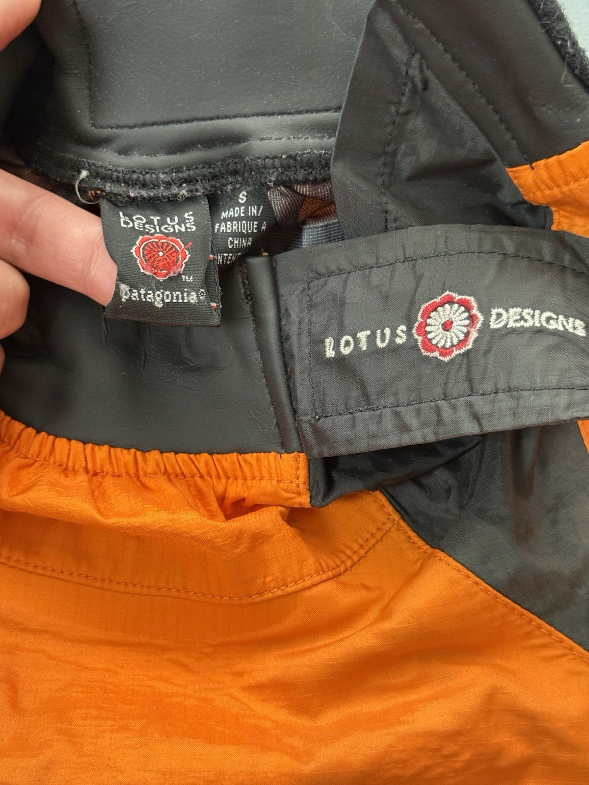 Patagonia Lotus Designs Splash Top Jacket Kayak Paddling Orange S