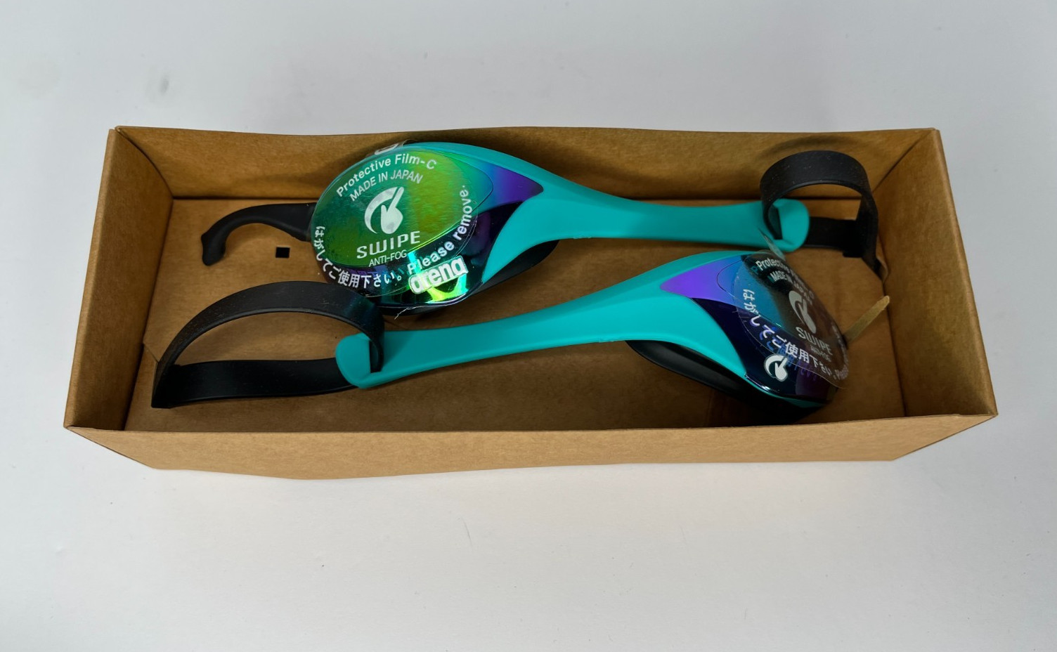 ARENA Unisex Cobra Ultra Swipe Racing Swim Goggle Emerald/Peacock