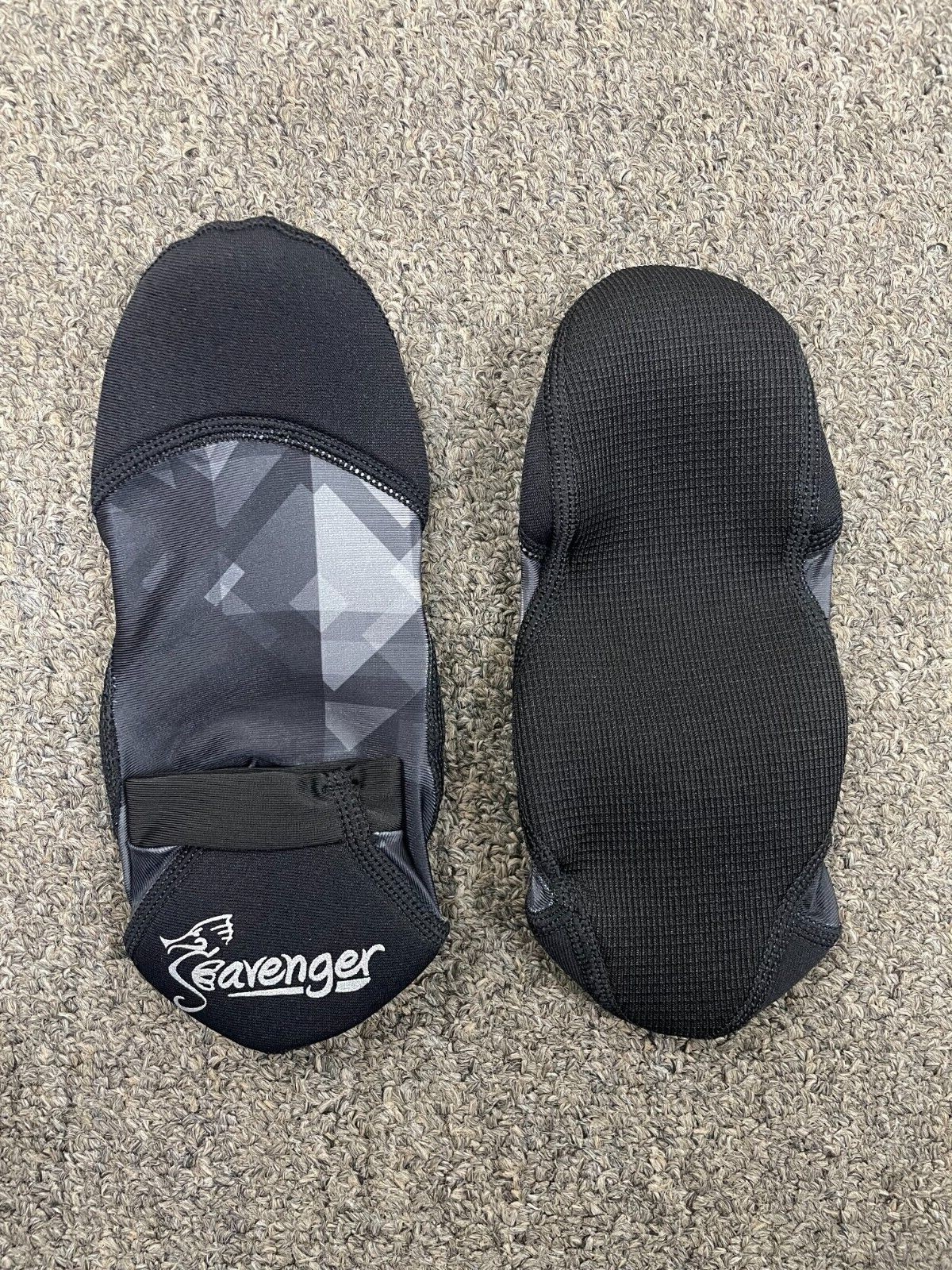 Seavenger SeaSnug Low Cut Beach Socks – Grey Glass (Unique Pattern)