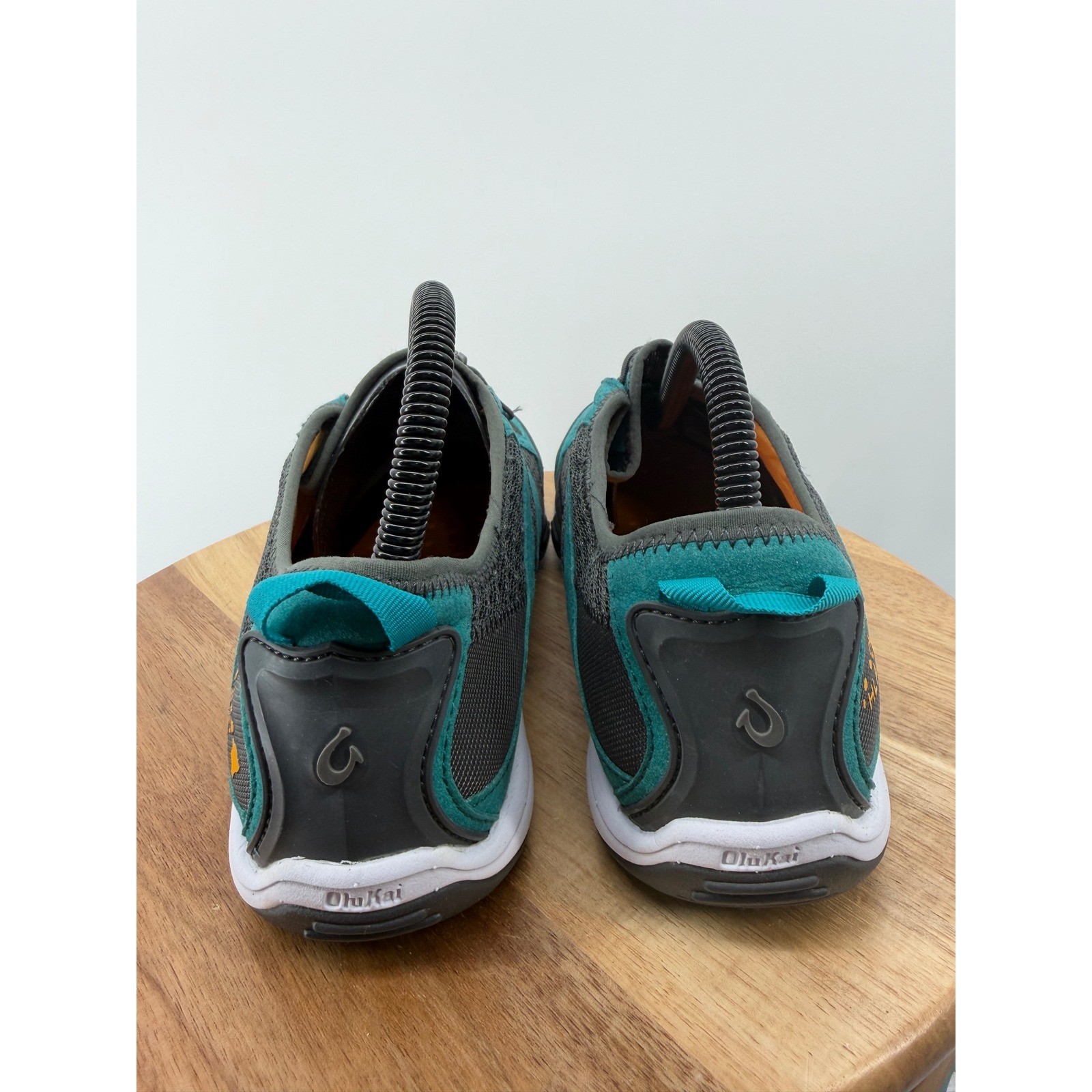 OLUKAI Eleu Trainer Water Shoes Womens US 10 EUR 40 Teal Grey Lace Up