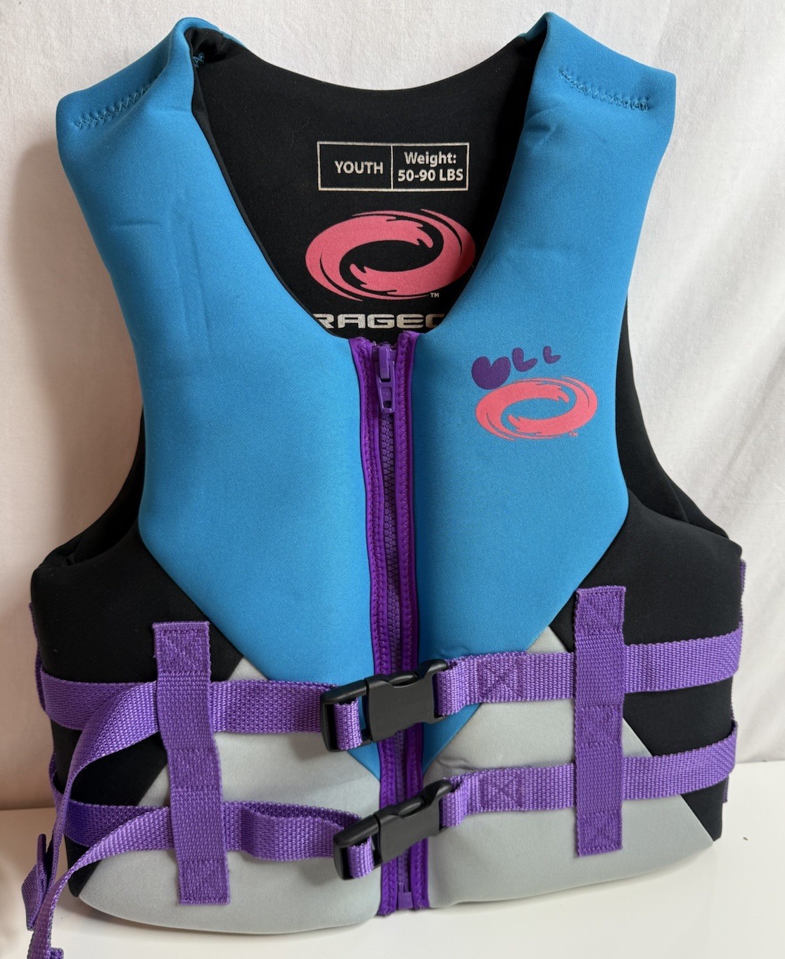 O’rageous Neoprene Life Jacket Vest Youth 50-90 Pounds VY-001 USCG Approved