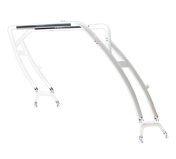 Reborn 2025 LaunchX Forward-Facing Wakeboard Tower White Coated W/Anodized Top