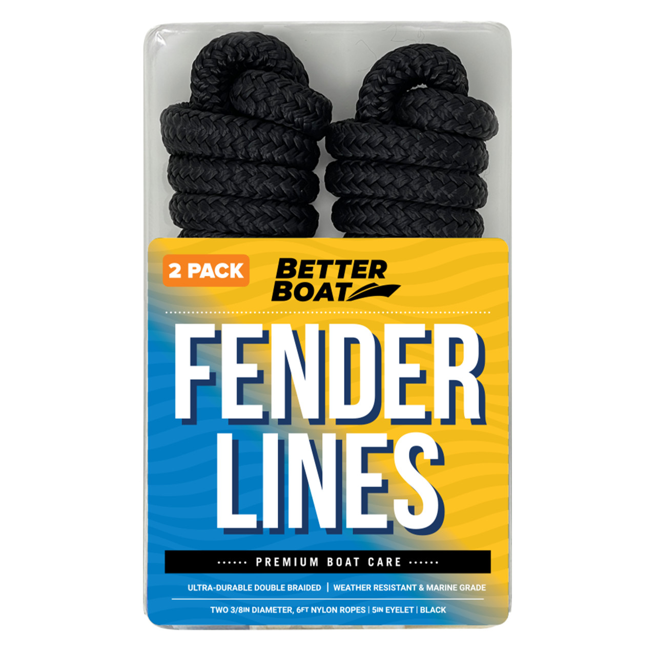 Boat Fender Lines for Boat Bumper Fender Hangers Marine Rope Nylon 6 Feet