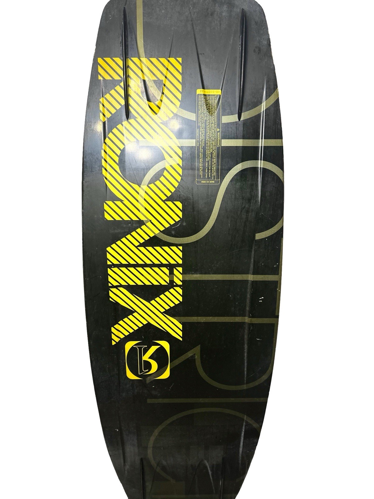 134 Ronix District Wakeboard Black And Yellow Accents – 1 Inch Fins – Unisex