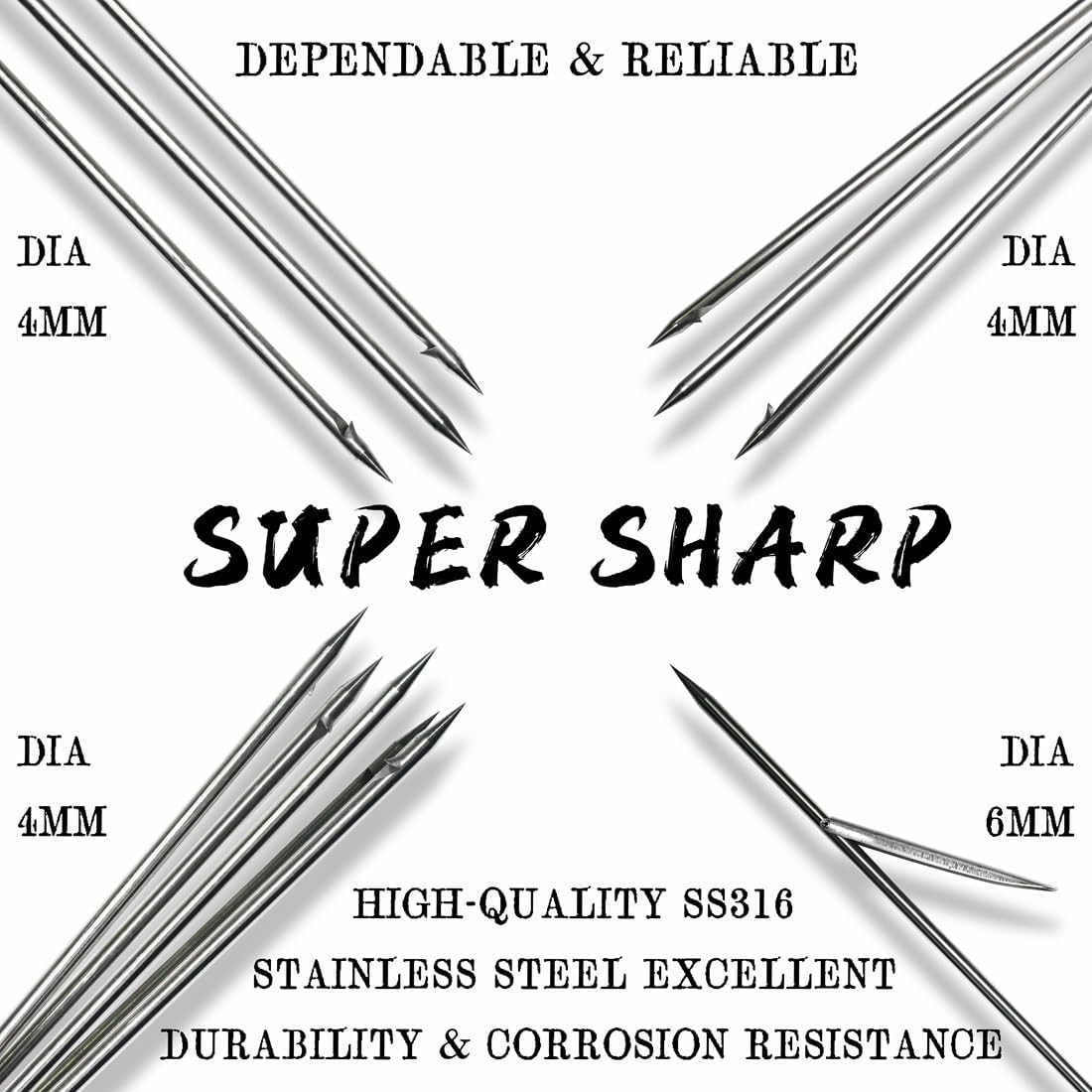 Spearfishing Pole Hawaiian Sling Fishing Spear Set Fiberglass Pole Spear Harpoon