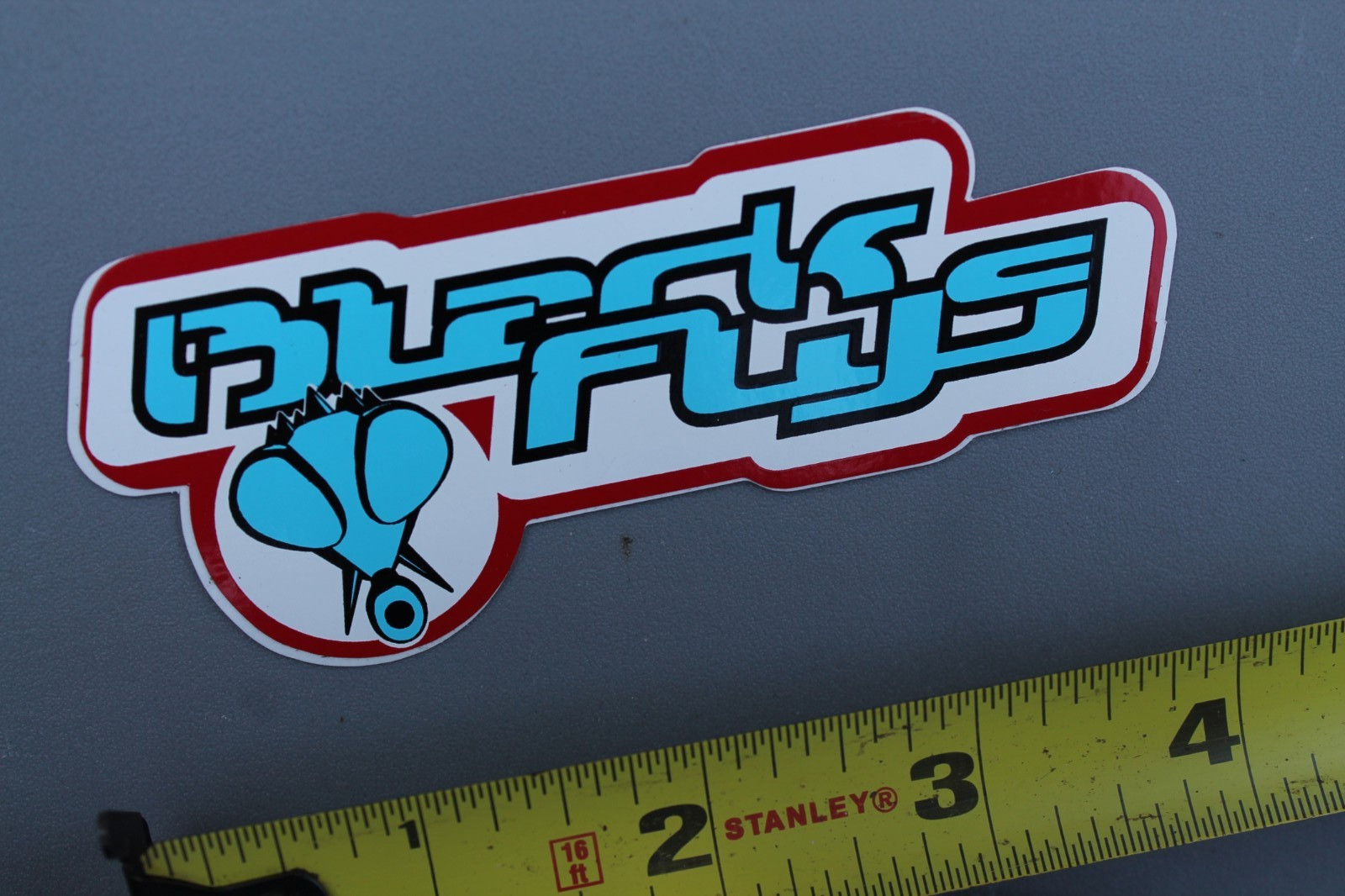 BLACK FLYS Sunglasses USA Red Blue White Punk Rock BF3 Vintage Surfing STICKER
