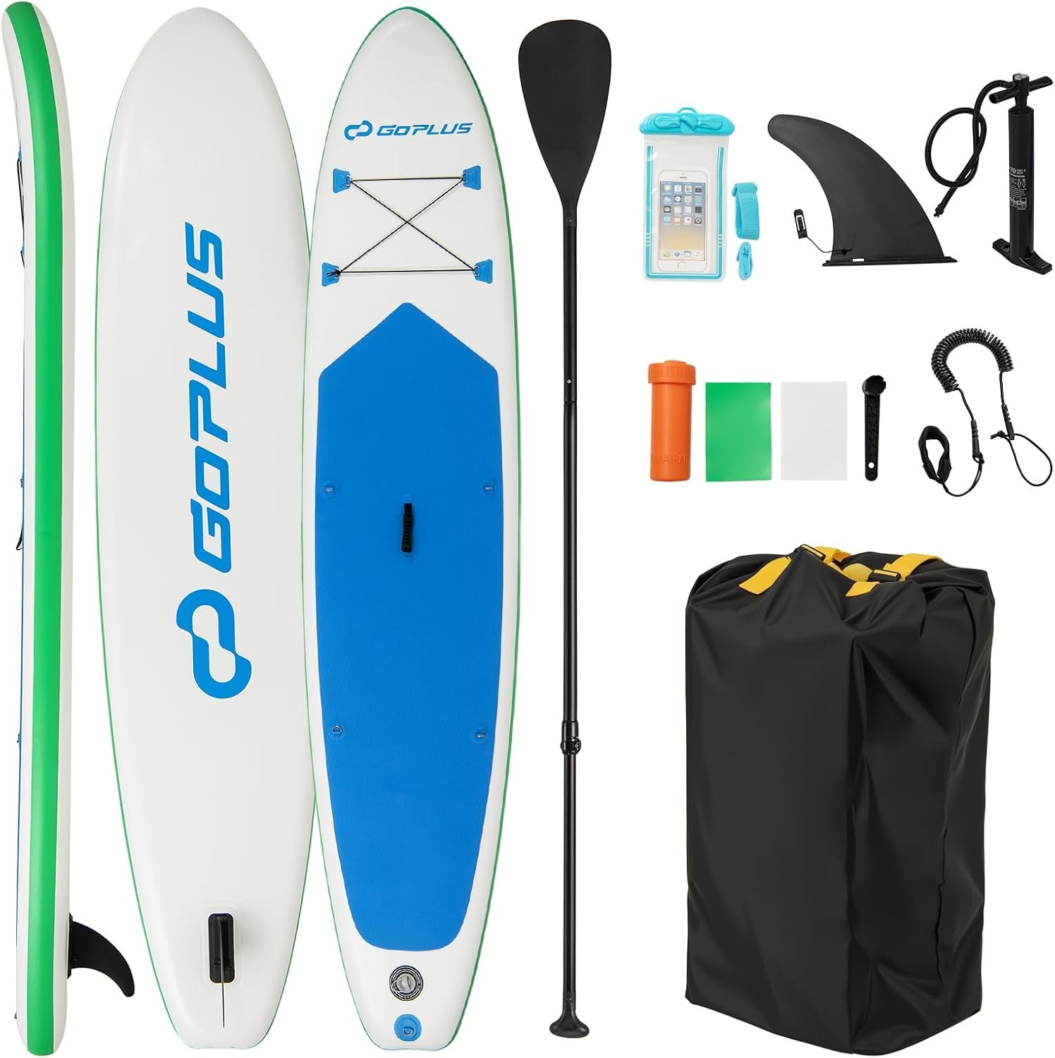 Inflatable Stand Up Paddle Board 11FT SUP W/ Accessory Pack Adjustable Paddle