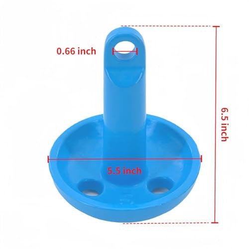 XIALUO Marine Mushroom Anchor Kit 5 lb Blue PE Coated Kayak Anchor Accessories