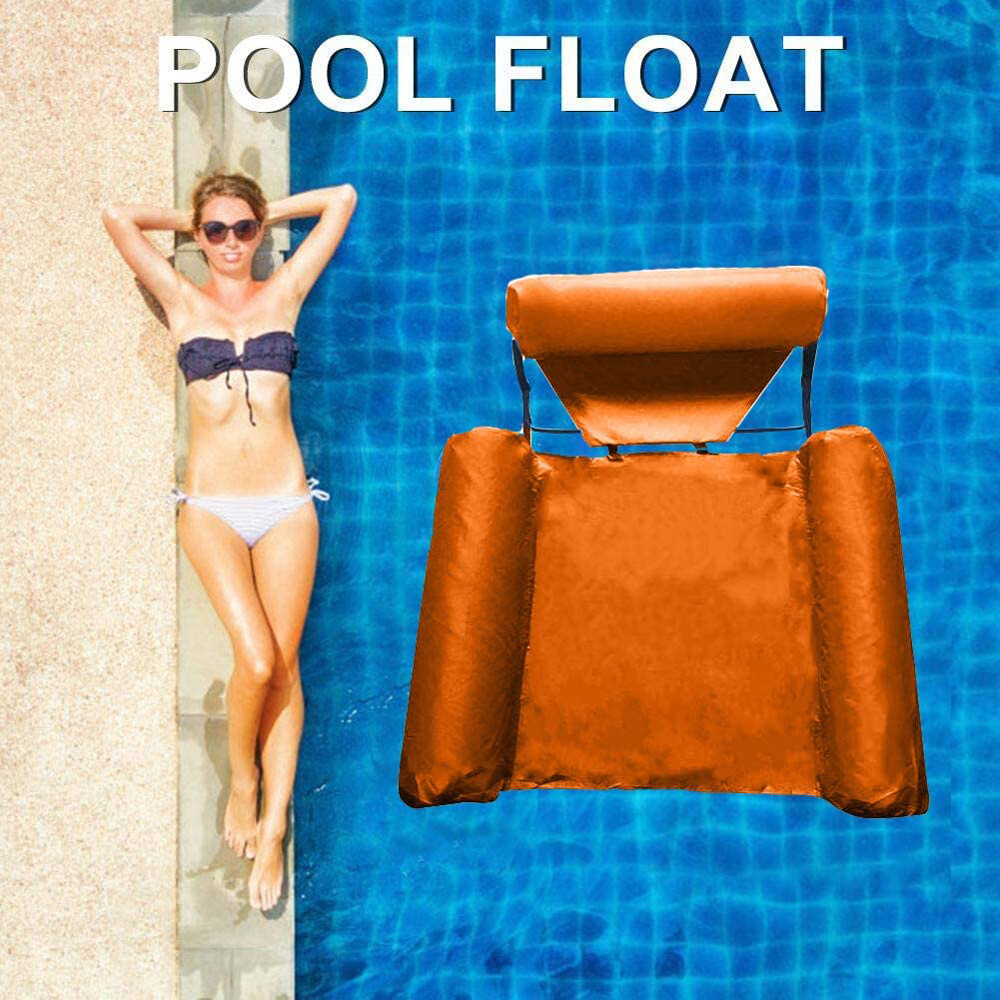 Floating Inflatable Swimming Pool Chair Relaxing Seat Water Bed Lounge Air Sofa
