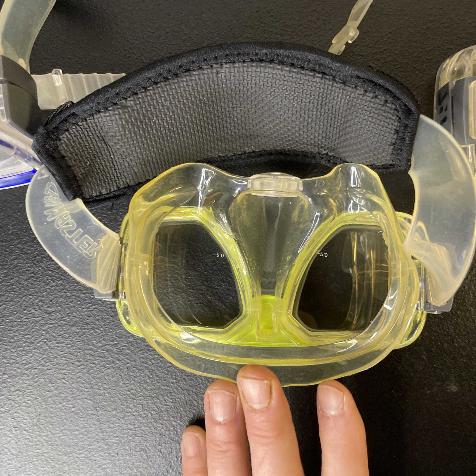 Ocean Master Tempered Glass Snorkeling Masks Q Strap Lot Of 3 With Cases