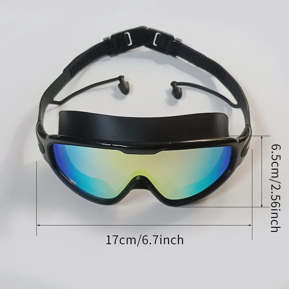 GMOX Swimming Goggles 2/3pcs with Earplugs & Nose Clip, Adjustable Anti Fog