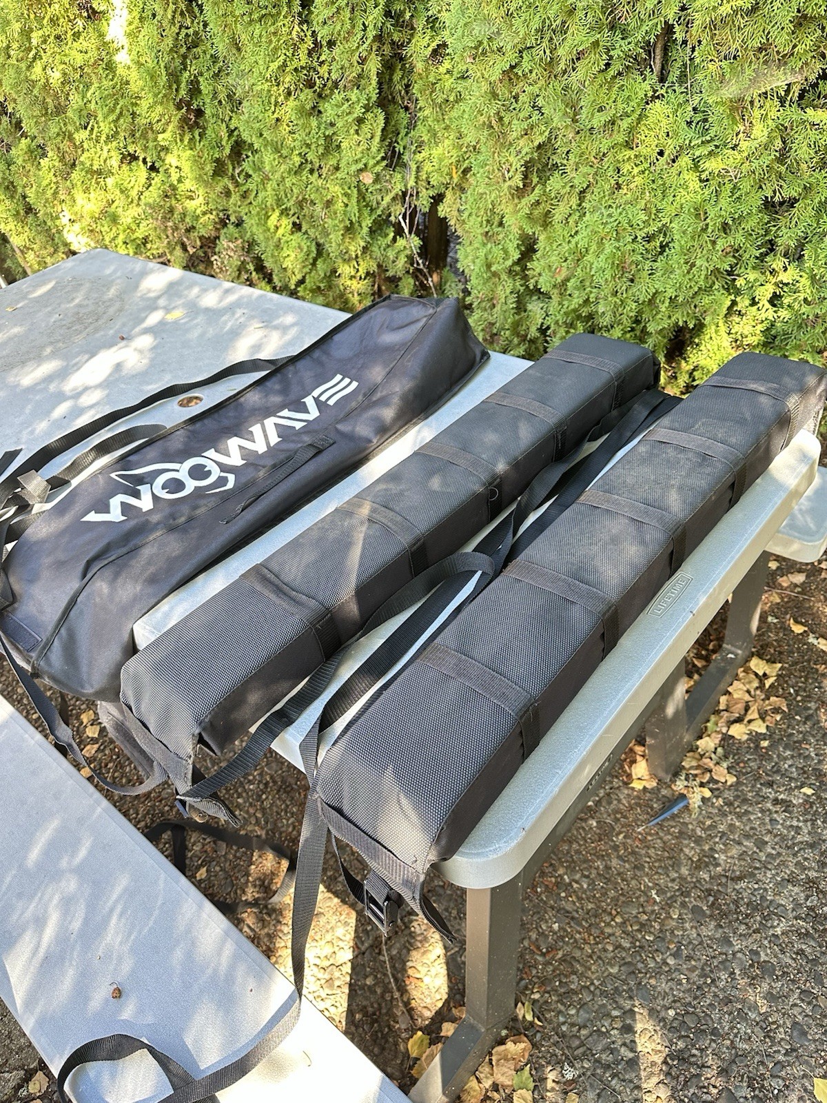 WOOWAVE Kayak Surfboard Roof Rack Pads Universal Car Soft Roof Rack And Carrier