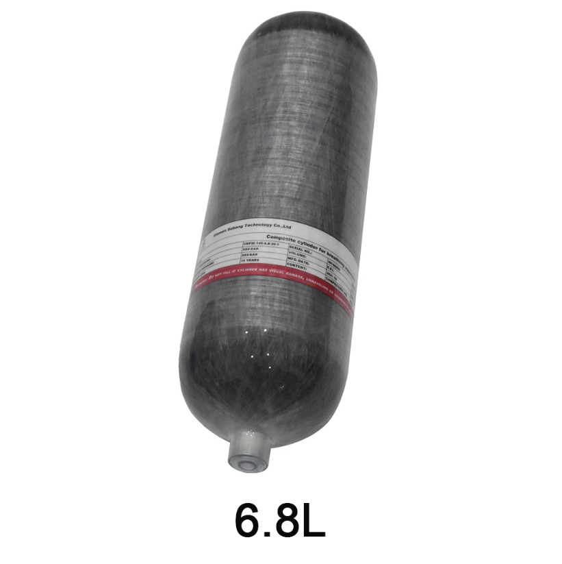 6.8L Carbon Fiber Cylinder HPA Tank Fill Station Regulator Scuba Diving 4500PSI