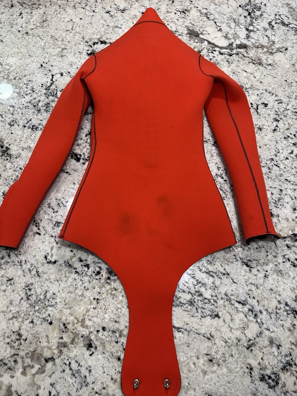 VTG Parkway Custom 3 Piece Scuba Dive Suit Beavertail Orange Neoprene Jacket Set