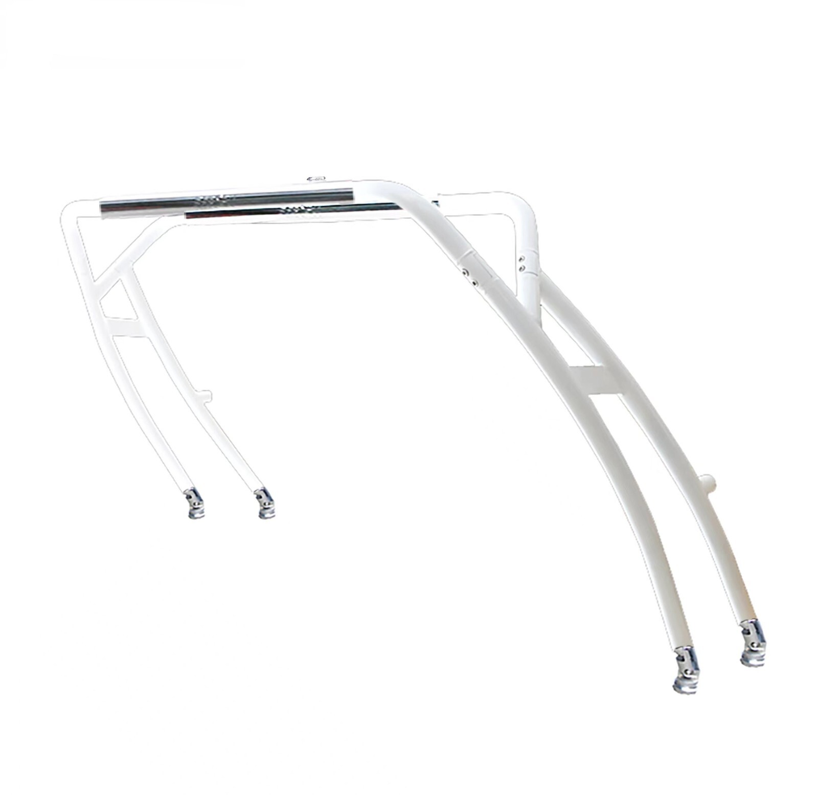 Reborn 2025 Launch Forward-Facing Boat Wakeboard Tower White W/Anodized H Top