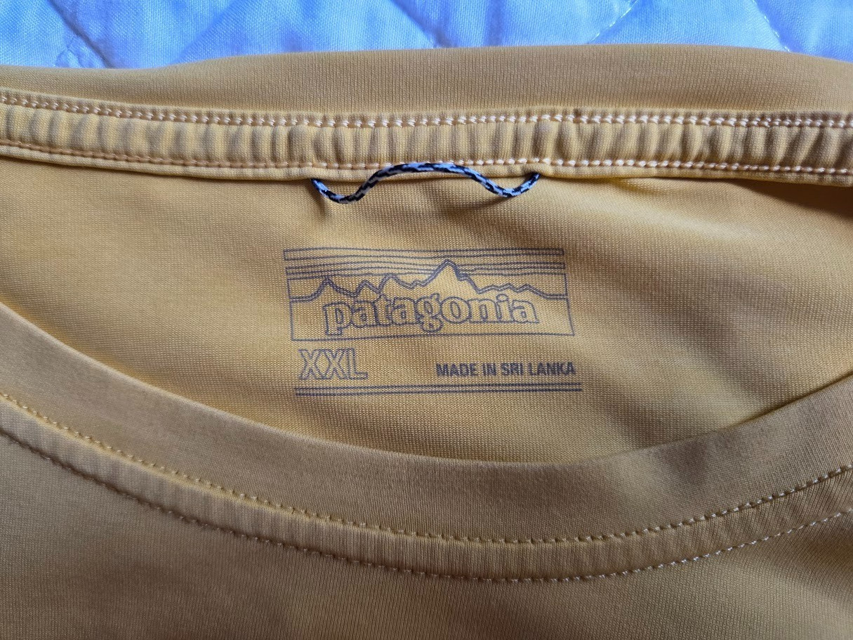 Patagonia Men’s 2XL Surf Activism Rash Guard Yellow EUC