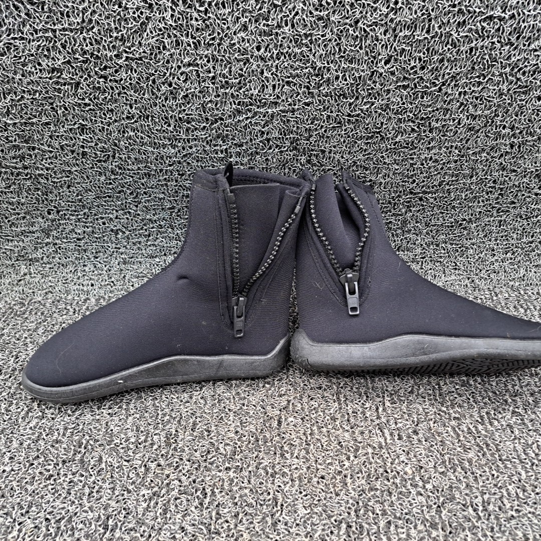 Deep See Black Zip Up Scuba Shoes Boots Men’s Size 9 Swimming Diving Sea