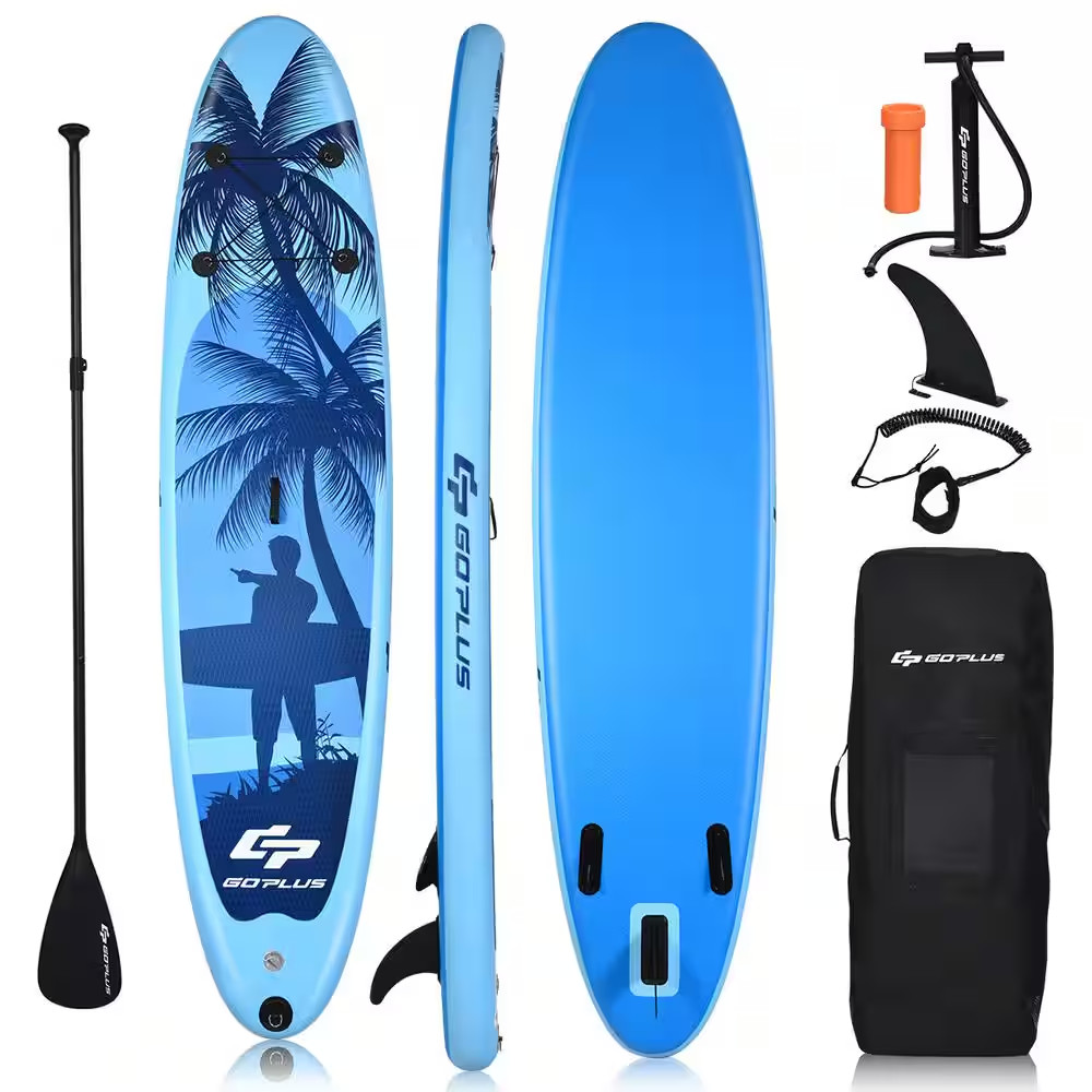 9.8ft Inflatable Stand up Paddle Board Carry Bag Adjustable Paddle Adult/Youth