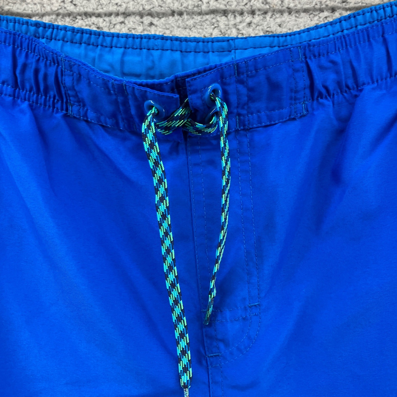 Nike Swim Trunks Mens Large Blue Mesh Lined Elastic Waist 36″w 90s Vintage