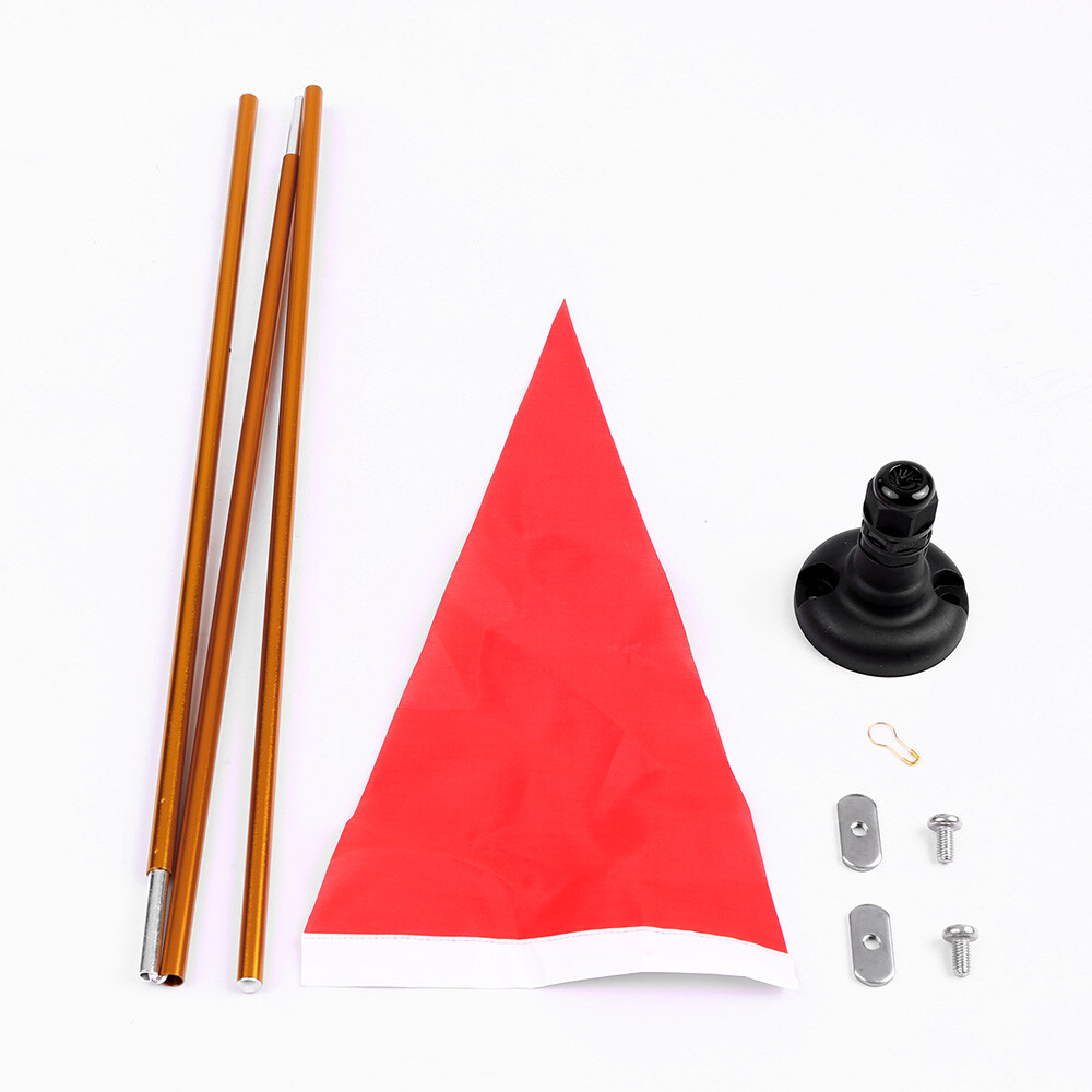 Kayak Safety Flag Mount Kit Universal Kayak Accessories f/ Boat Canoe Yacht Y7R1