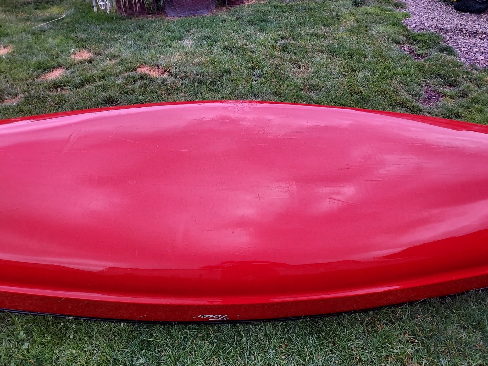 14 FT OLD TOWN CANOE WITH ACCESSORIES 2 ANCHORS 2 SEATS 3 PADDLES ORIGINAL OWNER