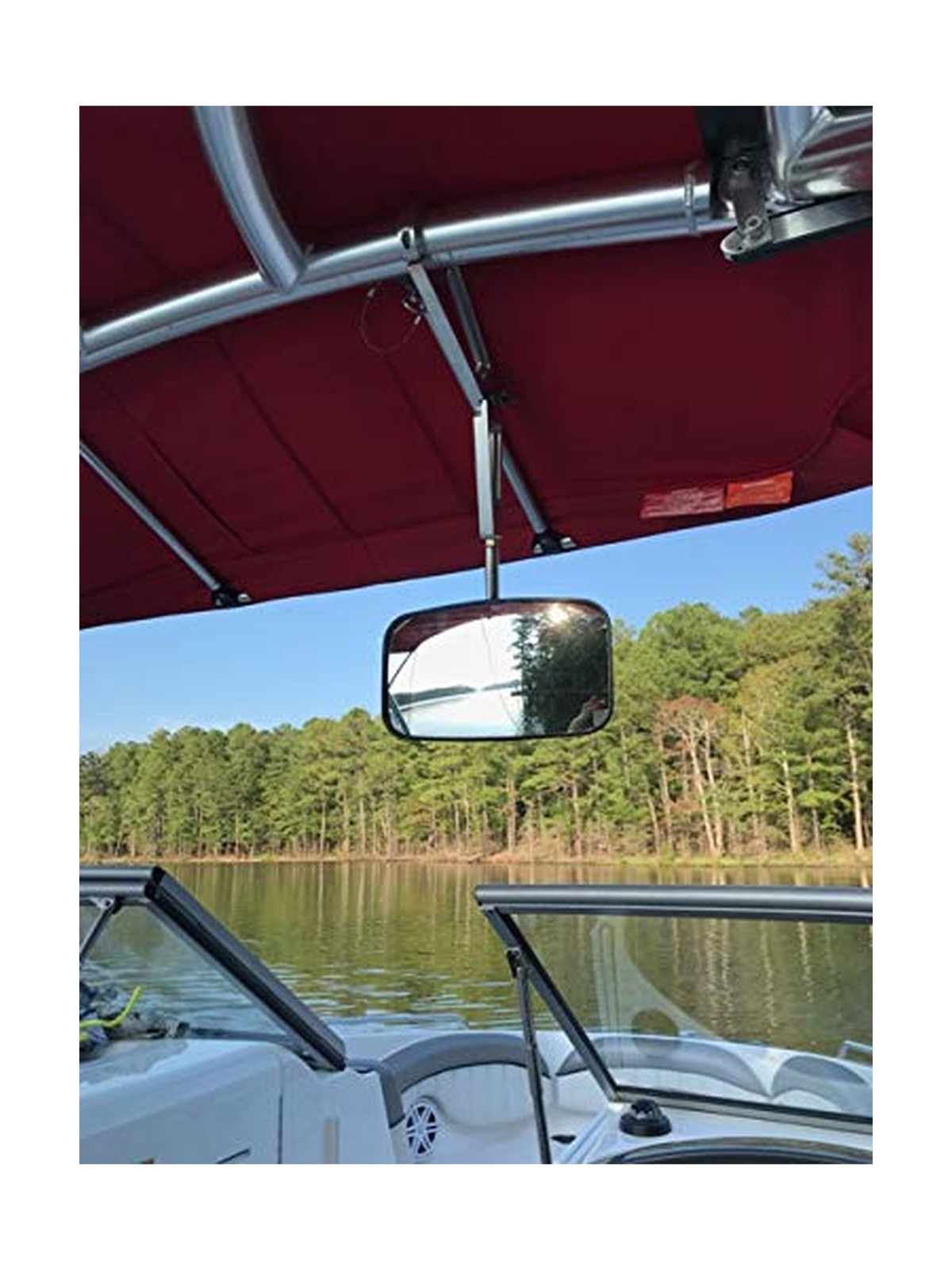Big Articulating Adjustable Arm Wakeboard Tower Mirror with 7″ x 13″ CIPA…
