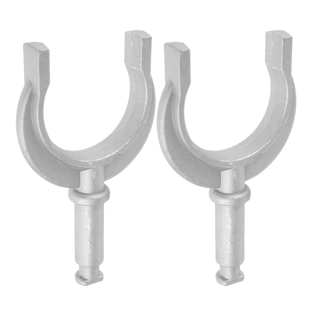 2Pcs Aluminum Oar Lock Brackets Durable Marine Paddle Holder for Boats Silver