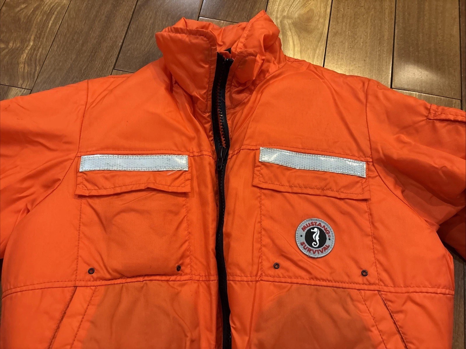 Mustang Survival High-Viz Flotation Bomber Jacket Orange Size XL 46-50