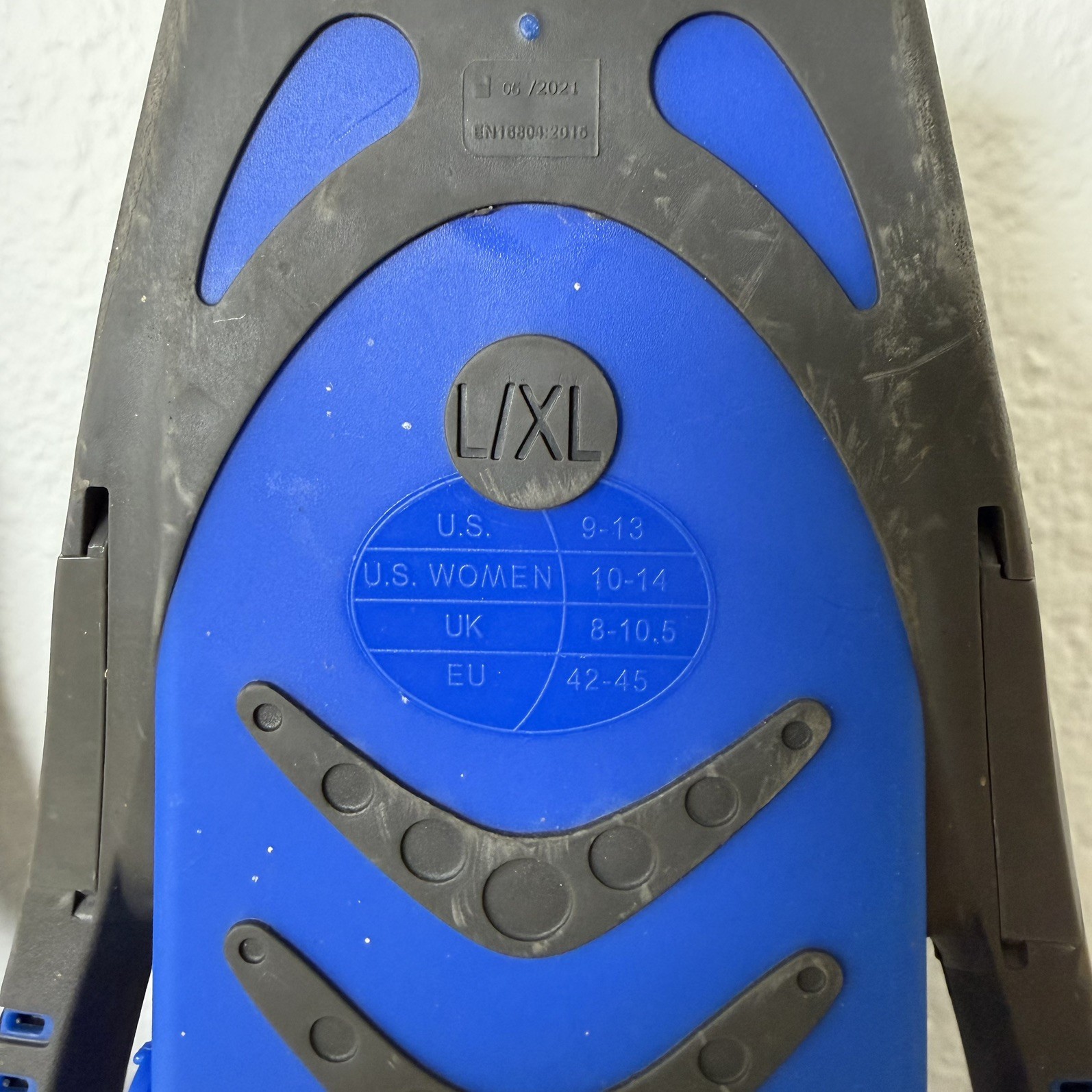 Aqua Lung L/XL Slingshot Adjustable Diving Snorkel Swim Fins Blue/Black Clean