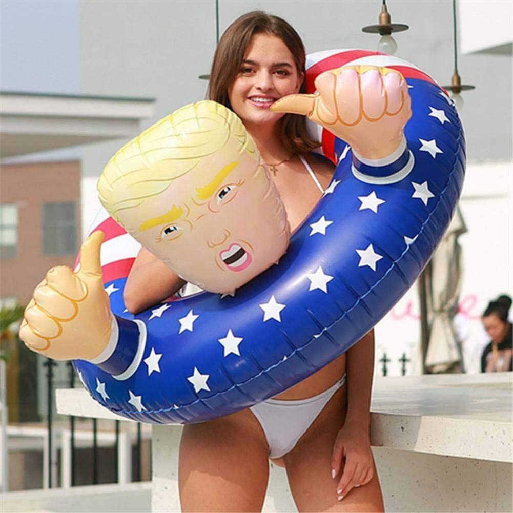 29″ Trump Swimming Floats Inflatable Pool Raft Tube For Kids & Teen Size