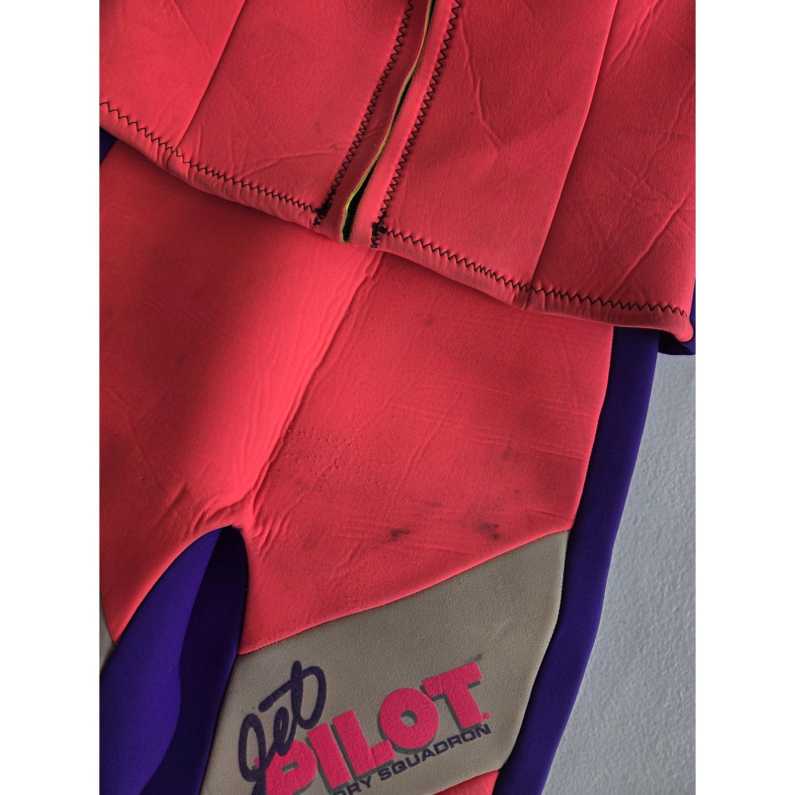 Vintage Jet Pilot Factory Squadron 2 Piece Wetsuit Set Womens 10 Made USA 90s