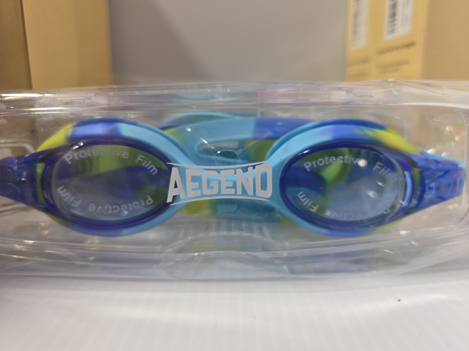 Aegend 4 PACK Swim Goggles – Kids 3-8 Anti-Fog Anti-Leaking Comfort Fit Toddler