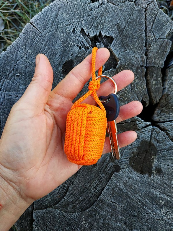 Orange Floating Cork Water Sport Key Chain Float Kayak Boat Sailing Buoy Key