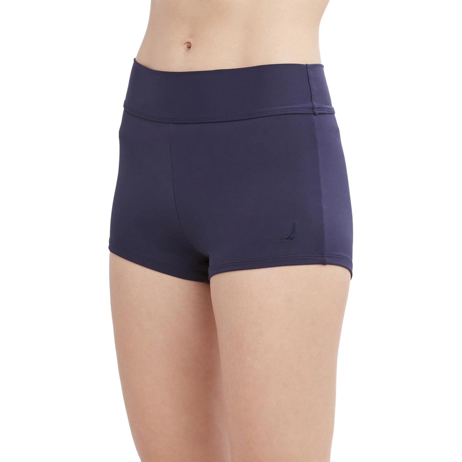 Nautica Womens Tummy Control Bikini Workout Yoga Beachwear Indigo Large