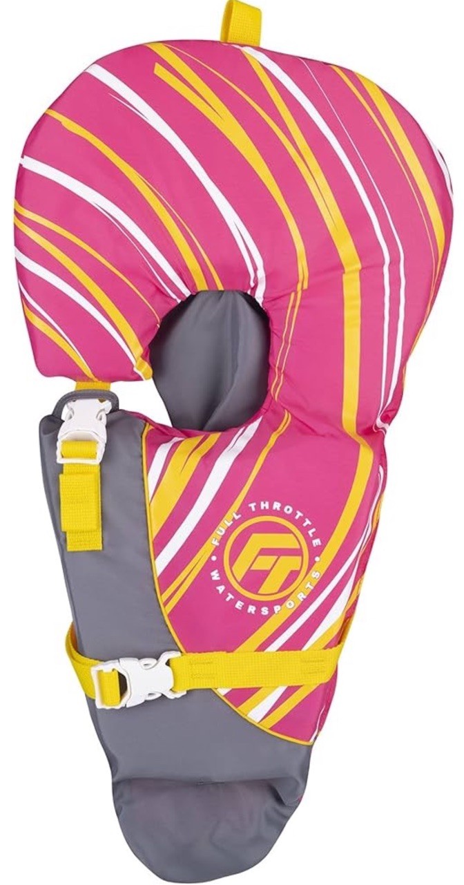 Full Throttle Infant Baby-Safe USCG Approved Life Jacket 0-30lbs NEW (Pink)