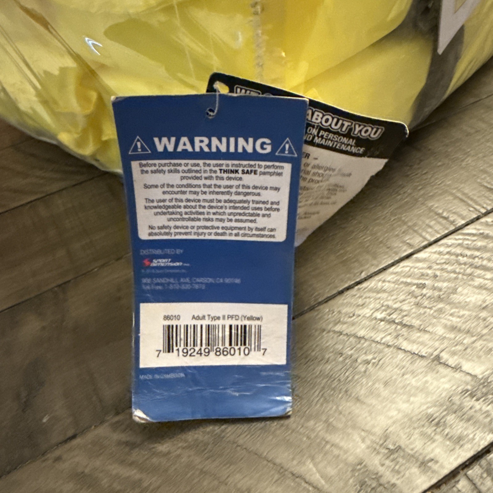 NEW Seachoice Yellow Adult Type 2 Life Vest 4-Pack with Bag 86010