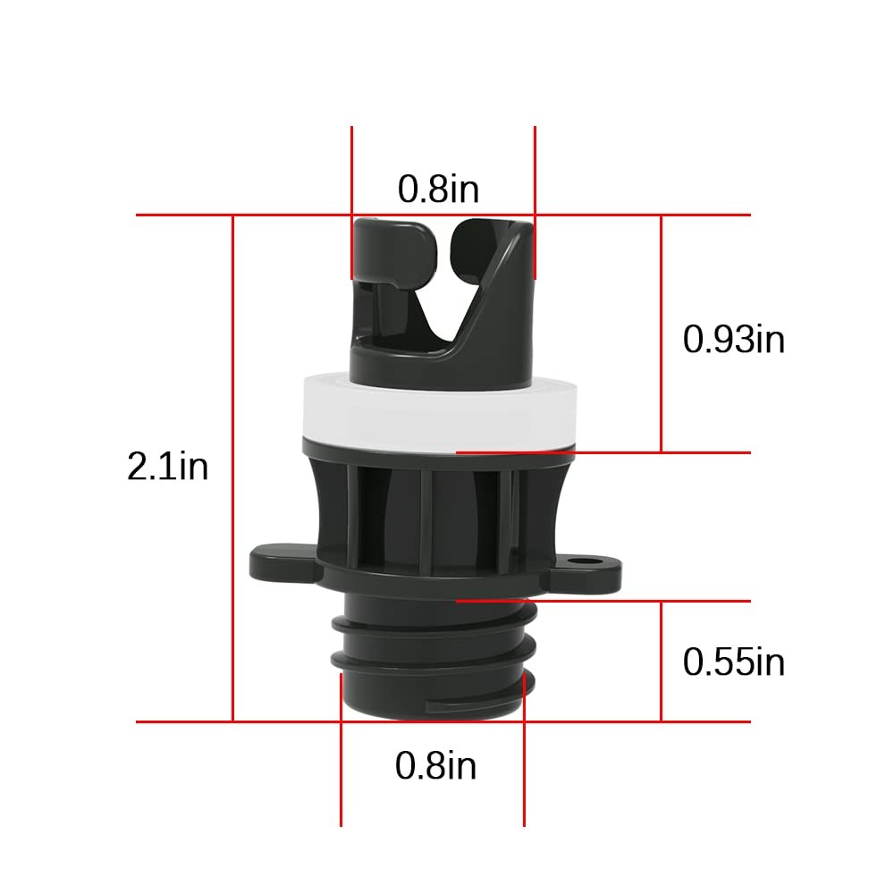 Sup Pump Halkey-Roberts (HR) Valve Adapters, Paddle Board Pump Nozzle Replace…