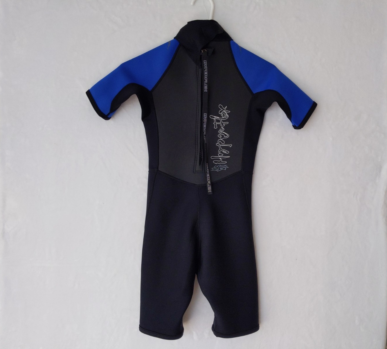 Hyper-Flex Wetsuit 10 Youth Black Blue Shorty Access 2.5mm Kids Surfing Swim
