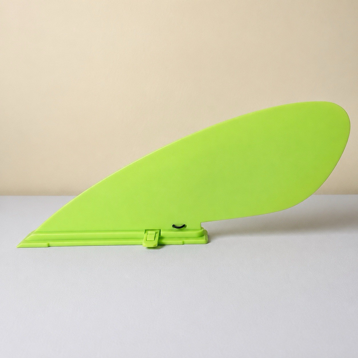Stand Up Paddleboard Fin – Neon Yellow/Green Slide-In Mount with Clip Tool Free