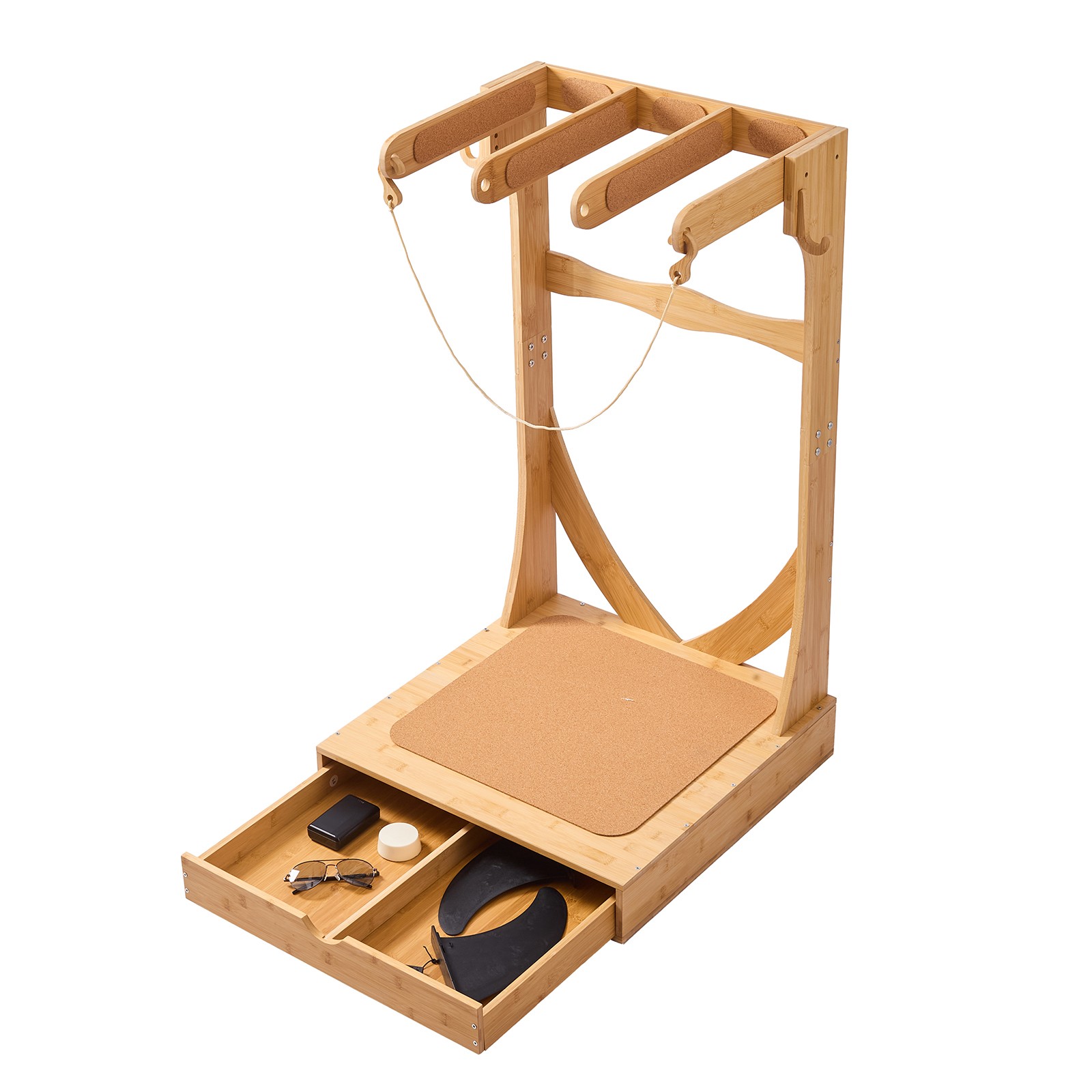 Uimoso Vertical Surfboard Rack 3 Tiers Wooden Stand for Storage and Display