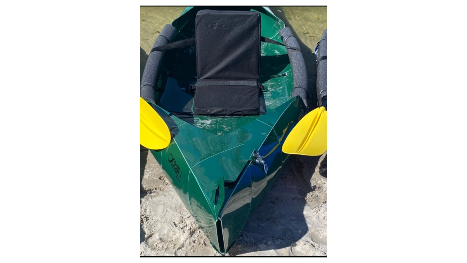 Foldable Kayak 10ft, 28lbs, 250 cap (no seat) – Dark Green FREE SHIPPING