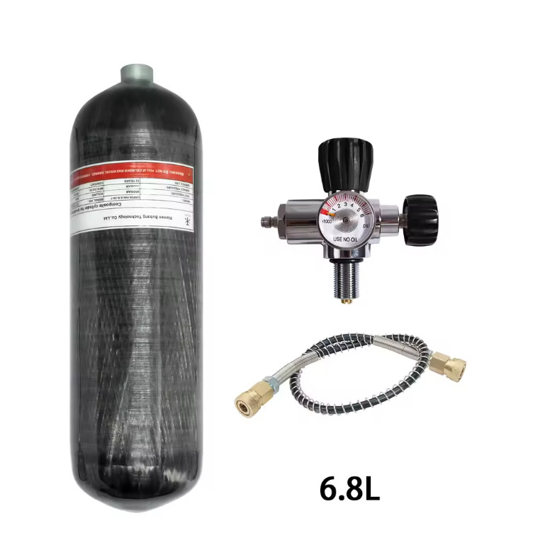 3L / 6.8L Carbon Fiber Cylinder High Pressure Air Tank Fill Station Scuba Diving