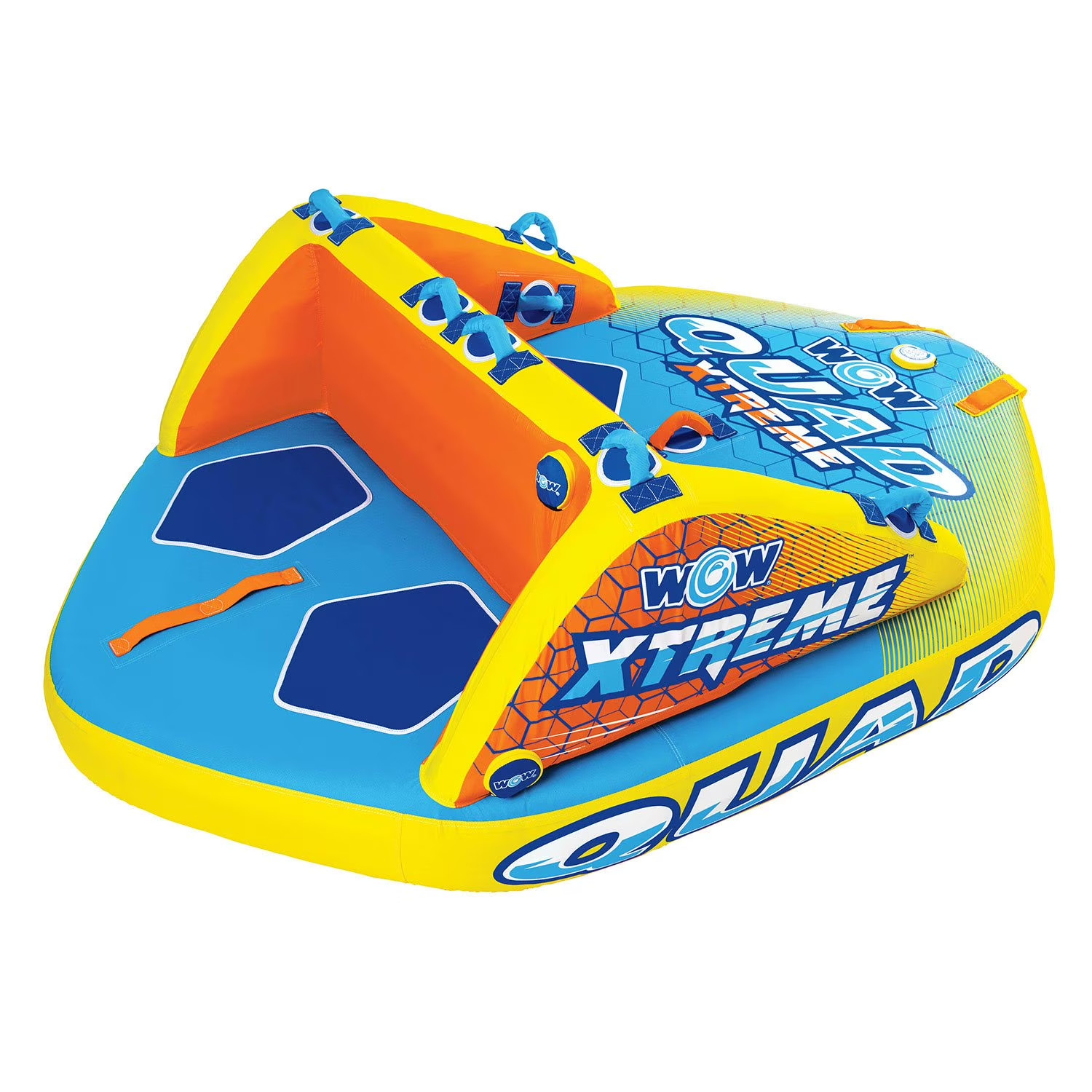 WOW Sports Max Vibes 1-3 Rider Inflatable Towable Tube Boat Raft float