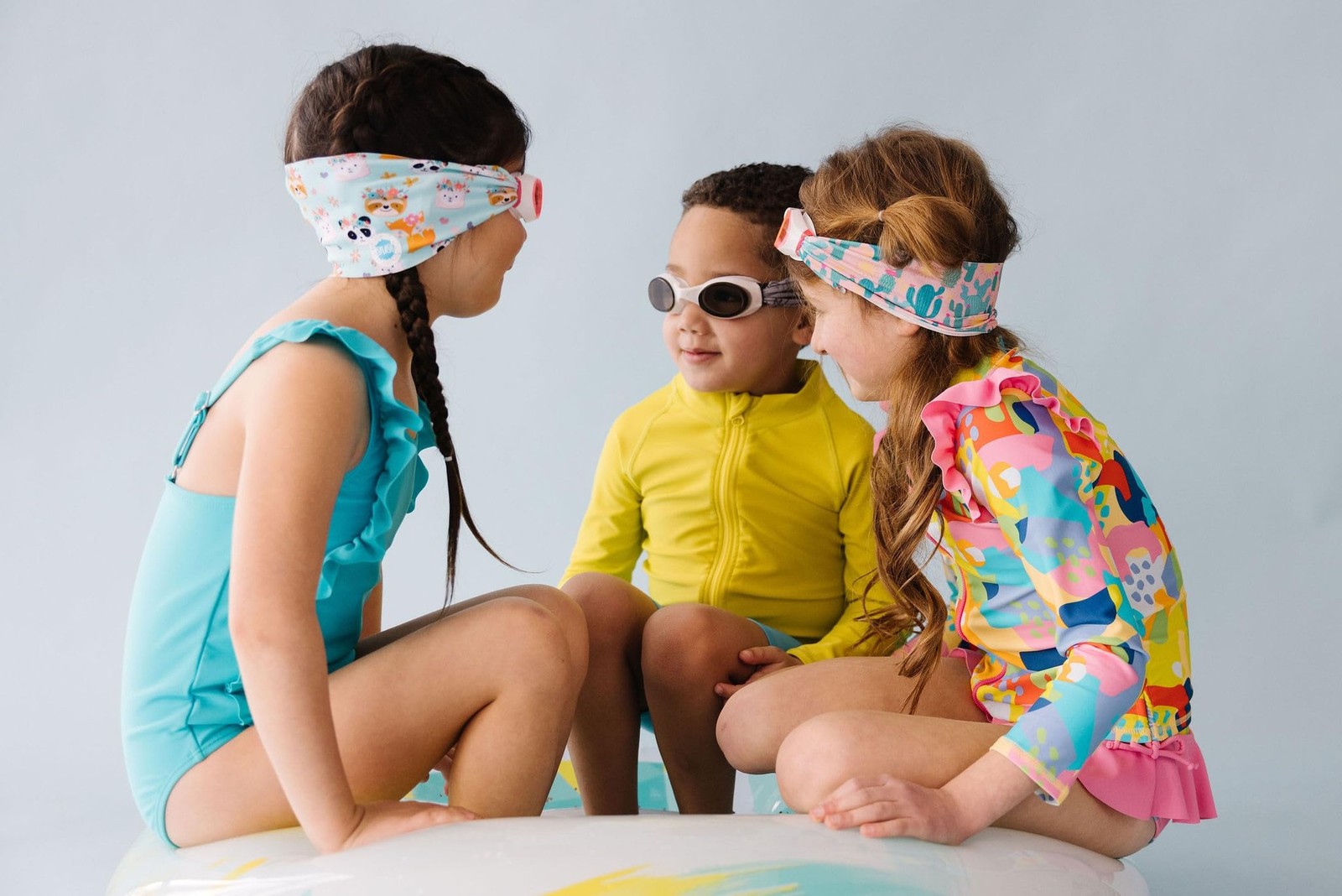 Splash Place SWIM GOGGLES with Fabric Strap – Adult & Kids Swim Goggles – PIN…