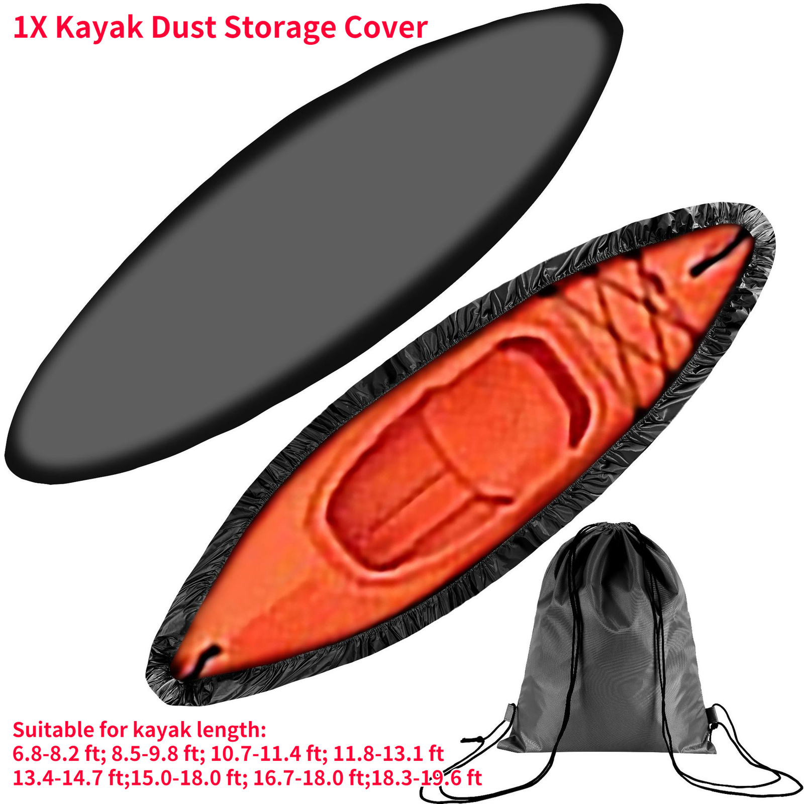 Universal Kayak Dust Storage Cover Boat Canoe Dust Cover Shield Waterproof Chic