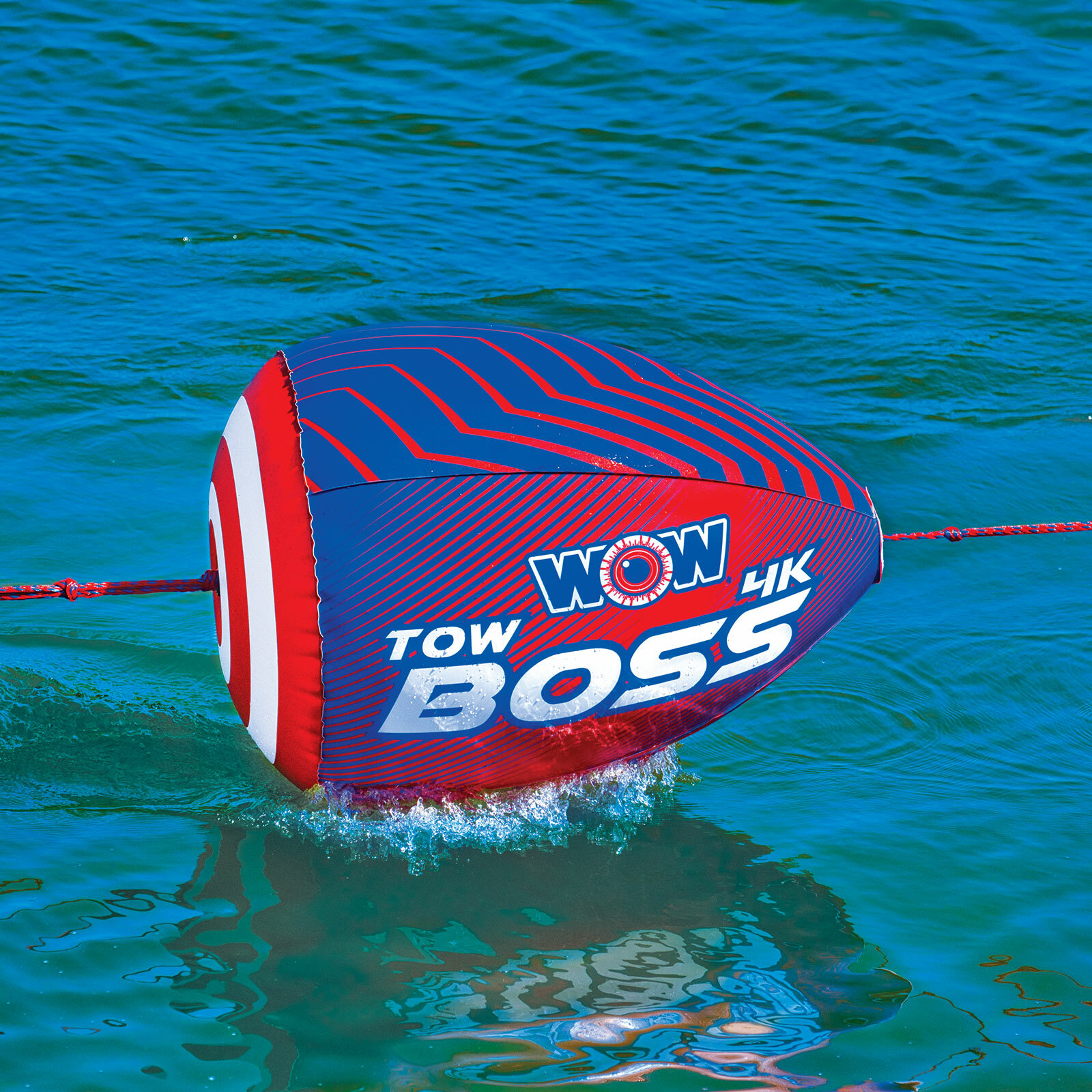 WOW Sports Tow Boss Modified Tow Rope for 1 to 4-Person Towables (21-1050)