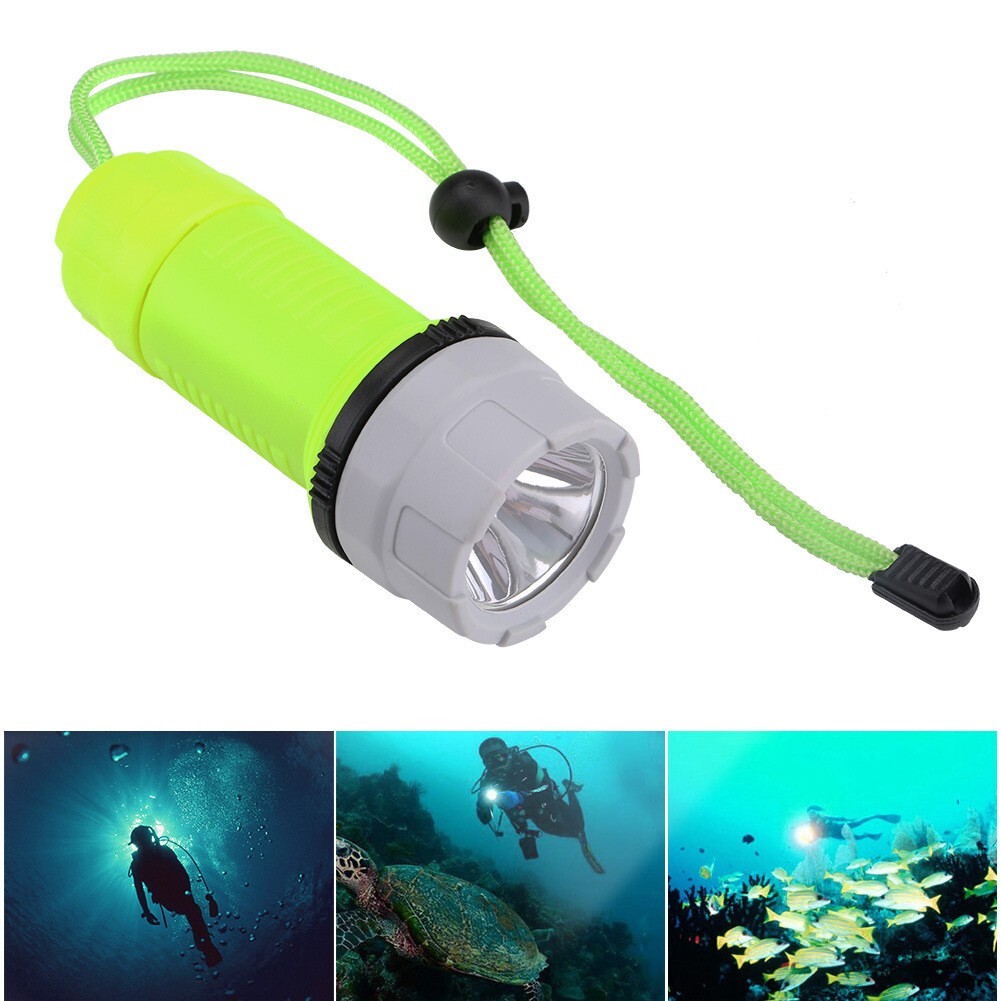 Waterproof Strong Light LED Torch Scuba Diving Underwater Flashlight Torch Lamp