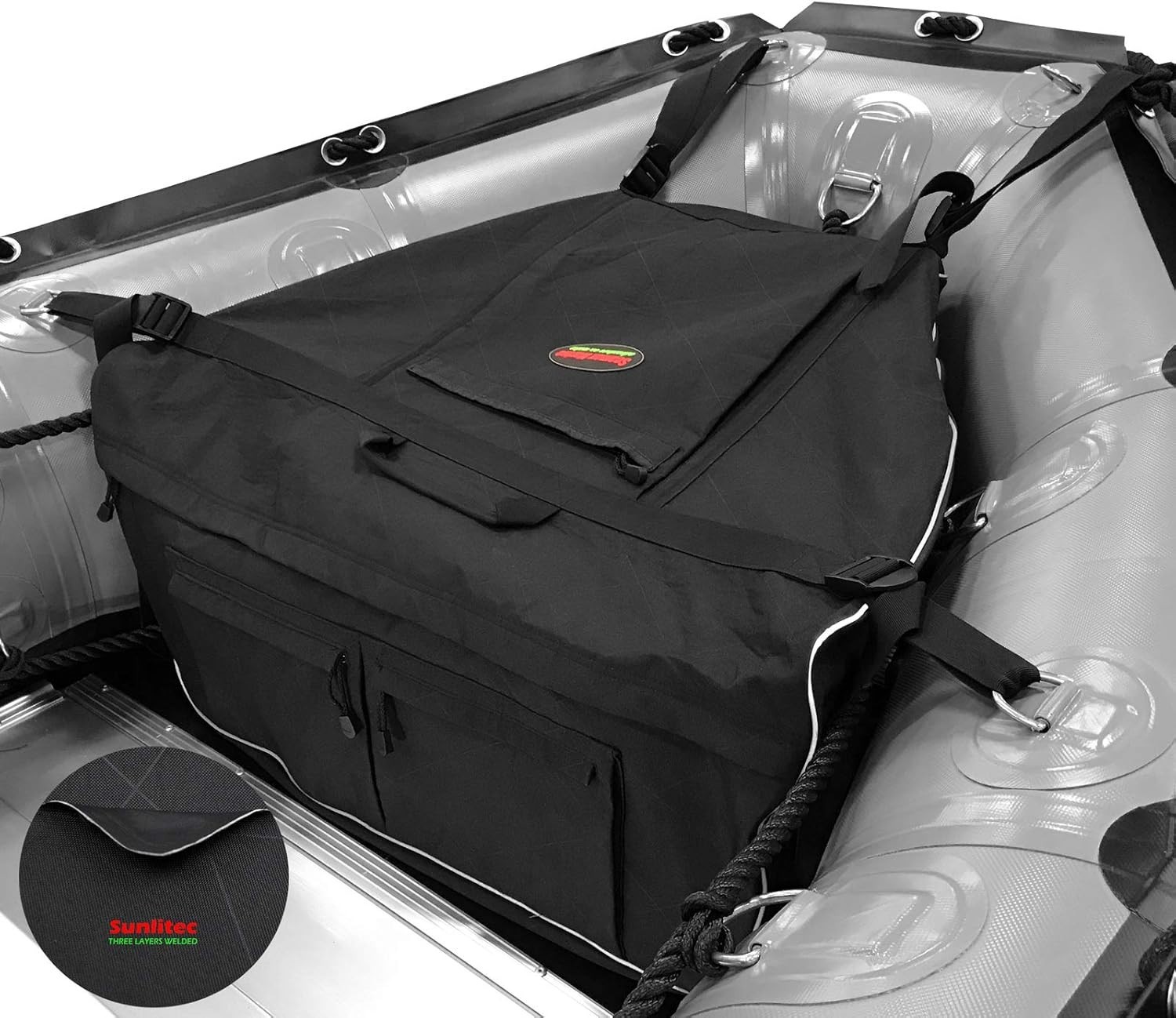Sunlitec Front Accessory Storage Bow Bag for Inflatable Boat, with Reflective…