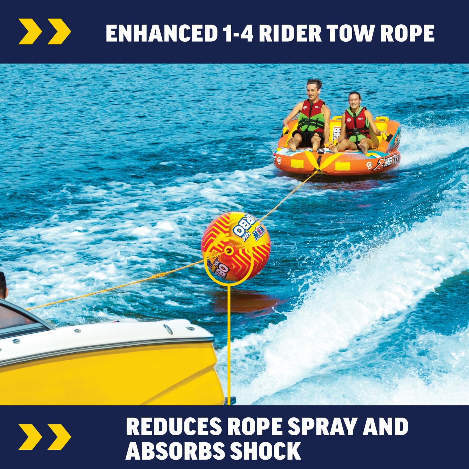 Wow Sports Wow Watersports Booster Ball Towable Tube 60 Ft 4150 Lb Break