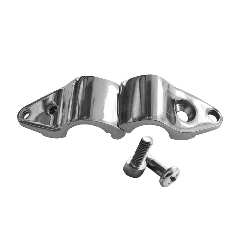 SS316 Pipe Clamp Marine Detachable Split Sliding Sleeve Boat Sunshade Mounting